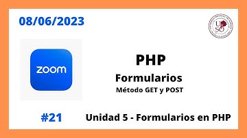FORMULARIOS EN PHP - CLASE #01 [08/06/2023] - RIVERA
