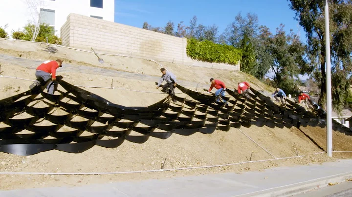 Dirt Locker® Erosion Control Product: Simple Landscaping Solution, Sloped Backyard Ideas on a Budget