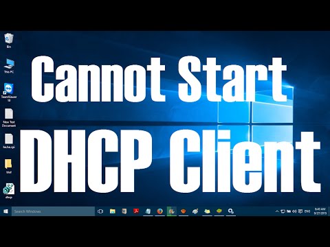 Cannot Start DHCP Client Service in Windows 10