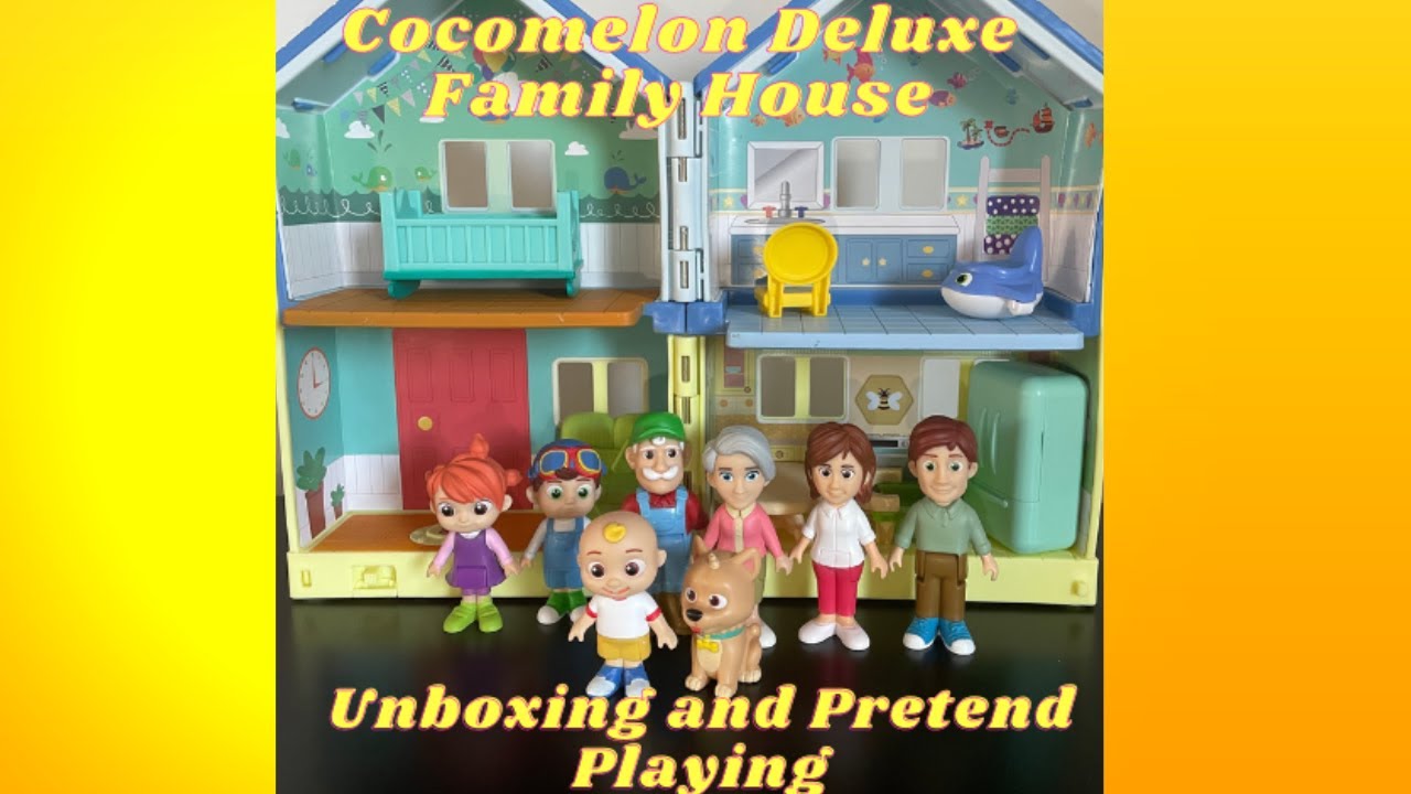 Deluxe Family House Playset Unboxing and Pretend Playing