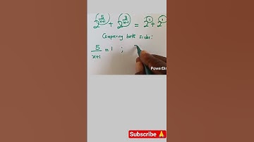 How to solve a very tricky exponential equation #maths #algebra #mathstricks #shorts
