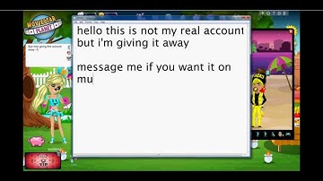 Giving a rich account away - Moviestarplanet