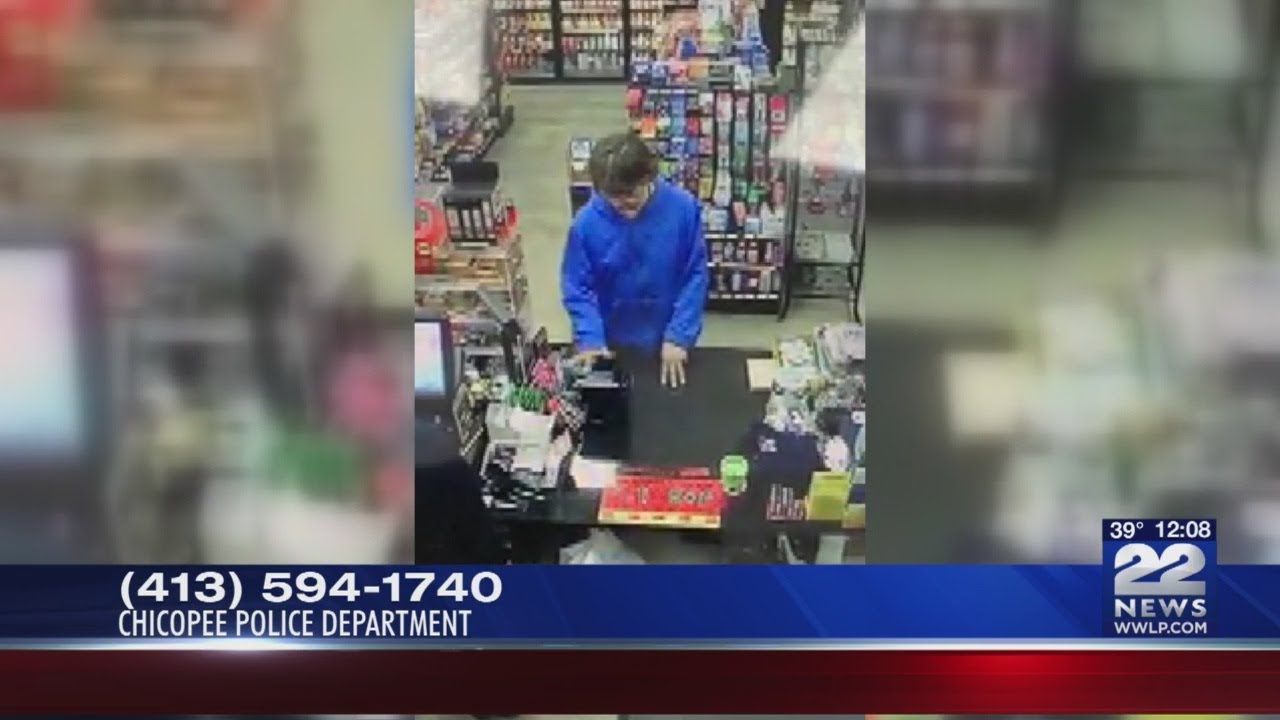 VIDEO: Man allegedly using a stolen debit card in Chicopee - YouTube