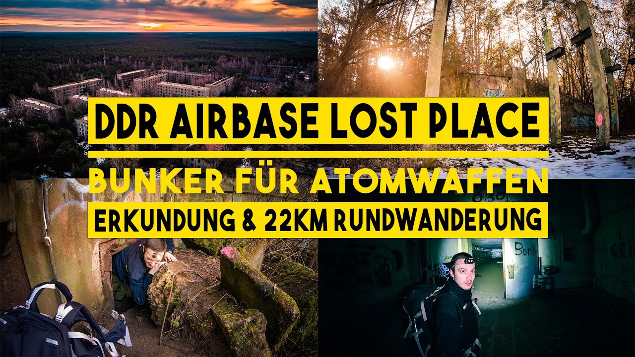 BUNKER FÜR ATOMWAFFEN DER GSSD ENTDECKT - DDR AIRBASE LOST PLACE ERKUNDUNG URBEX 4K UHD 2160P