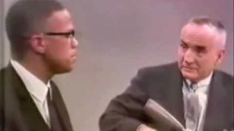 Malcolm X interview on Chicago TV with Jim Hurlbut...