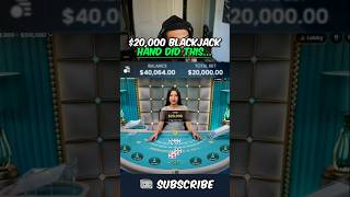 Toaster $20,000 BLACKJACK hand did THIS...