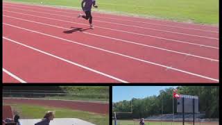 Technical drills with fiona Franks for long jump.