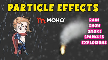 Creating Rain, Snow, Smoke, Sparkles, Explosions in moho - particle effects - TUTORIAL