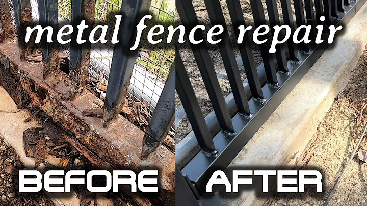 Metal/Steel Fence Repair - Rusted out rails and pickets