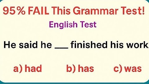 Only 1% Can Pass This English Grammar Test! 😱 | Ultimate Grammar Challenge 2025 🔥"