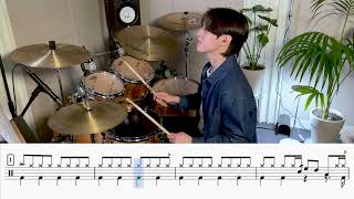 Miki Matsubara-stay with me Drum Cover,Drum Sheet,Score,Tutorial.Lesson