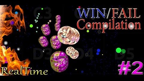 Agar.io - Win / Fail Compilation #2 | Mostly Win! (Fucktime)