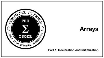 Arrays Part  1