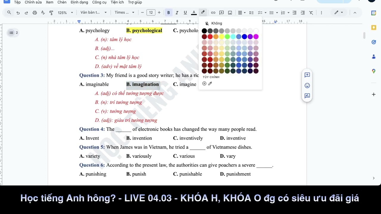 [LIVE 4.3.2026] CÁC DẠNG TRONG ĐỀ THI THPTQG VÀ ĐGNL 2K8 - Học tiếng Anh hông?