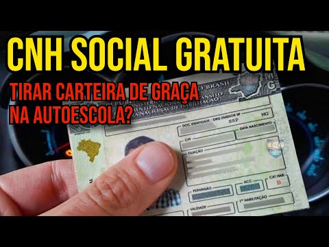 COMO TIRAR CNH SOCIAL POPULAR GRATUITA? 2024