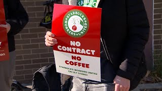 Boston-area Starbucks workers join nationwide walk-out