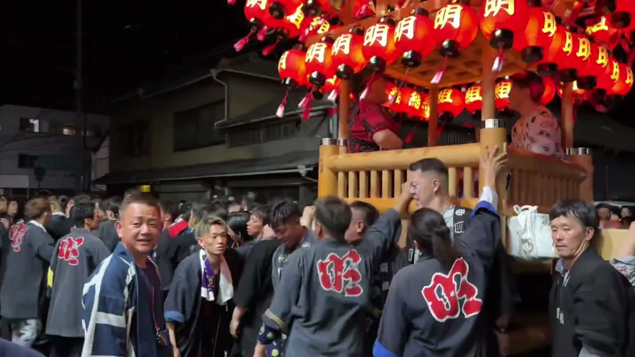 2025年　志度祭り　多和神社秋季例大祭　明組　駅前練り歩き