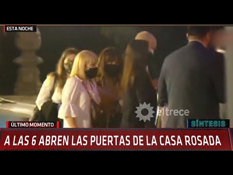 Claudia Villafañe, Dalma y Gianinna Maradona llegaron a la Casa Rosada para despedir a Diego