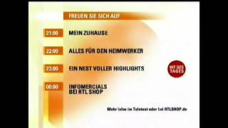 RTL Shop, Programmvorschau, Ein Nest voller Highlights Ident, ca. 2004
