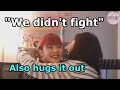 Miyeon and Minnie almost break up again but quickly hugs it out