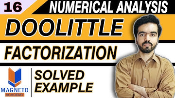Doolittle Method | System of linear equations | Numerical analysis | BS,BSc
