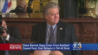 Steve Bannon Steps Down From Breibart News Network Over Remarks In Tell-All Book