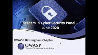 OWASP Birmingham June 2020 Leaders in Appsec