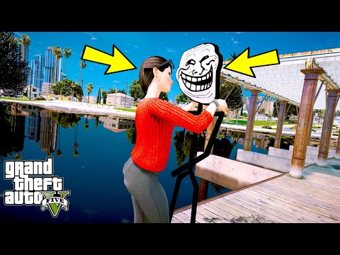 TROLL FACE GÜZEL KIZI KENDİNE AŞIK ET GÖREVİ! - GTA 5