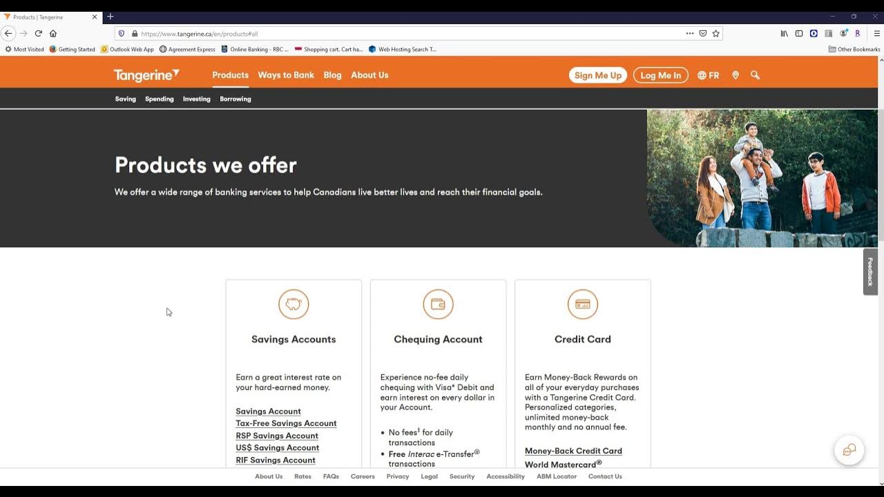 Tangerine Review 2021 Chequing account Line of Credit YouTube