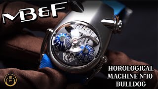 MB&F HOROLOGICAL MACHINE N°10 BULLDOG TITANIUM BLUE | Pixiu Review