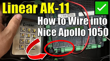 ✅ Lineair AK-11 toetsenbord ● Aansluiten op een mooie Apollo 1050 poortbediening. Hoe aan te slui...