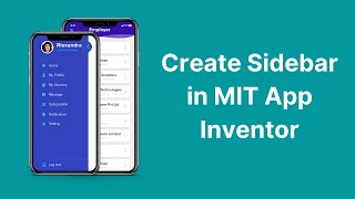 How to create Sidebar in MIT App Inventor 2 | App Sidebar Design screenshot 4
