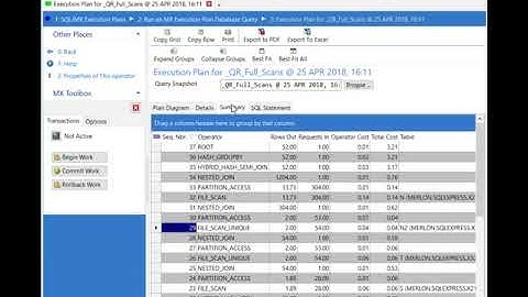 Merlon SQLXPress Finding and Tuning a Poorly Performing Query