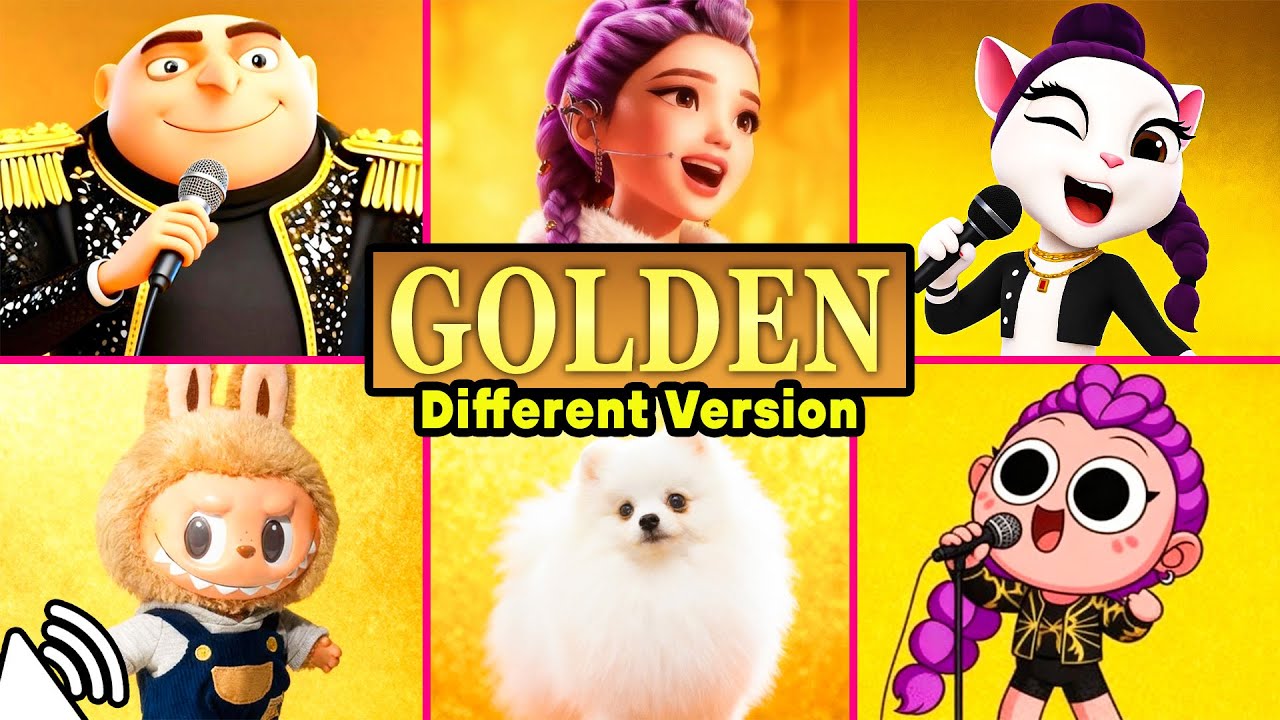 Song 'GOLDEN' Huntr/x Through Different Versions ~ KPop Demon Hunters🎶| Huntrix, Sprunki