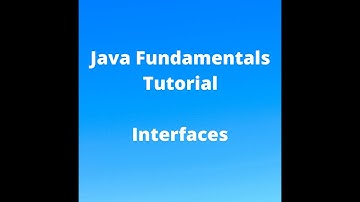 Java Fundamentals Tutorial for Beginners - Interfaces