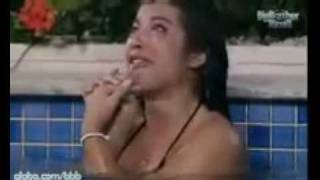 BBB 9 Priscila chora e fala sozinha na piscina Parte 1