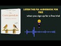 The Correspondent by Virginia Evans | Emotional Audiobook Experience