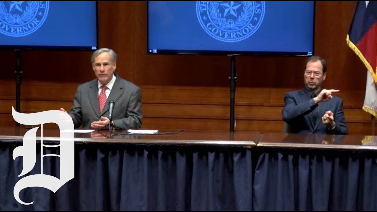 Texas Governor Greg Abbott gives update on coronavirus testing ...