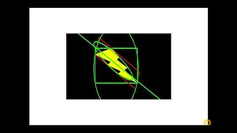 ENCLOSING CIRCLE ELLIPSE STRAIGHT LINE AROUND THE CONTOUR