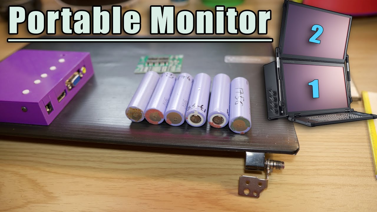 Battery Powered Portable Monitor Build - YouTube