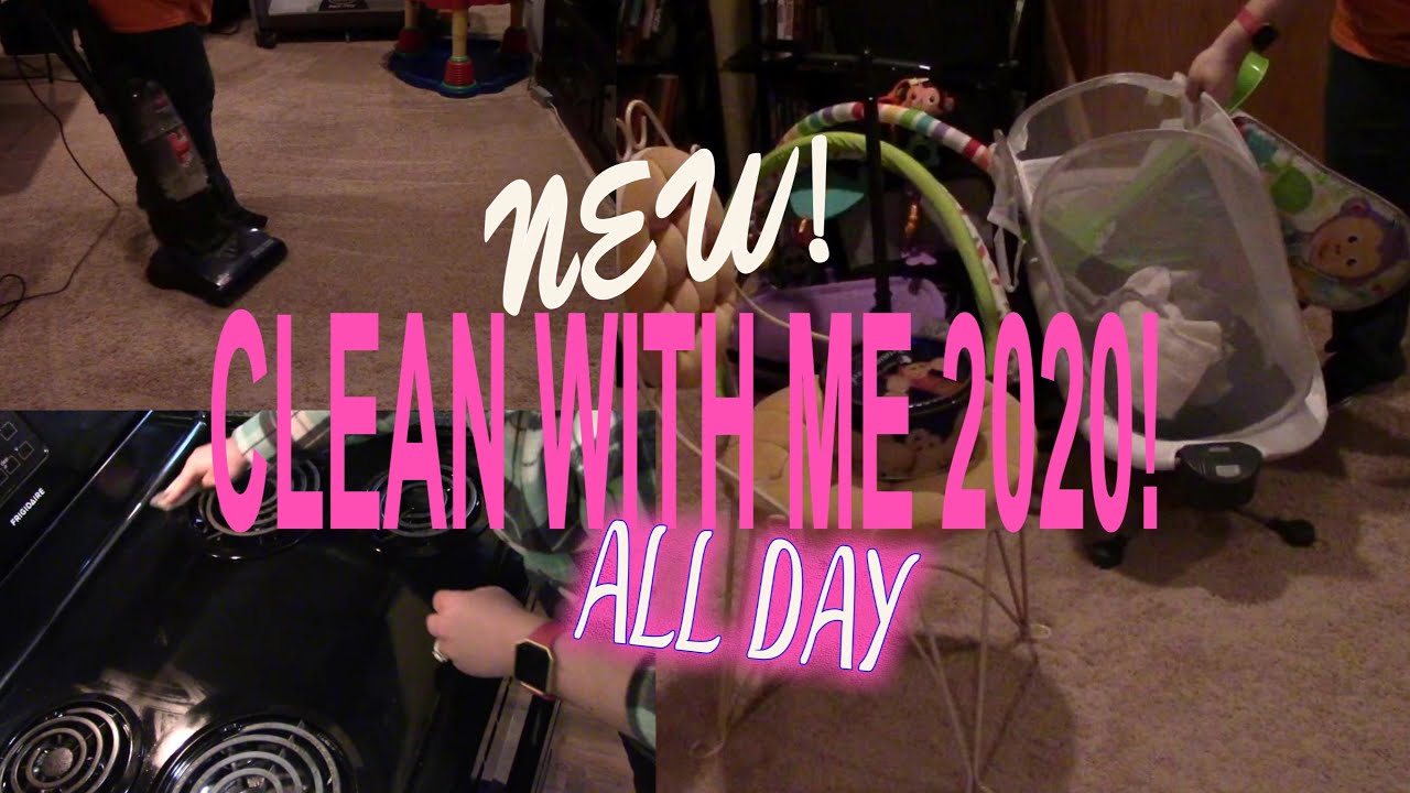 NEW! ALL DAY CLEAN WITH ME 2020!// ENTIRE HOUSE// EXTREME CLEAN ...