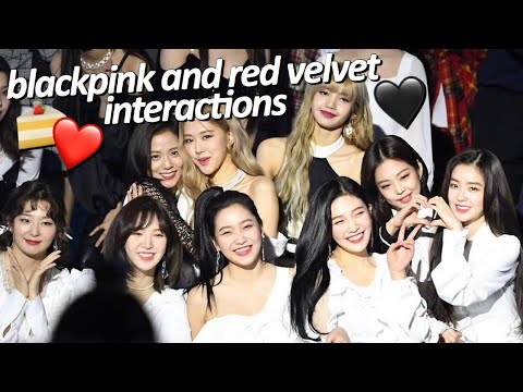 blackpink and red velvet interactions