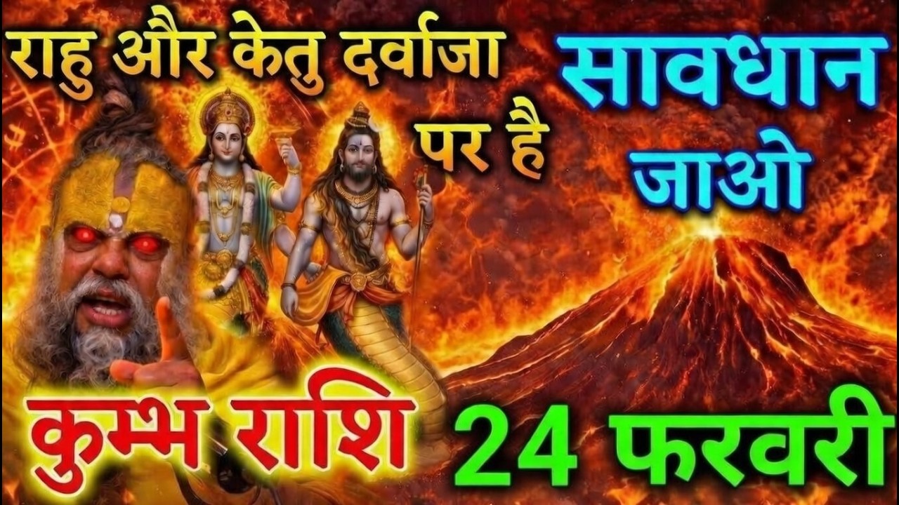 24 फरवरी ⚠️ कुम्भ राशि पर महाविनाश या महाकृपा? राहु-केतु का खतरनाक योग