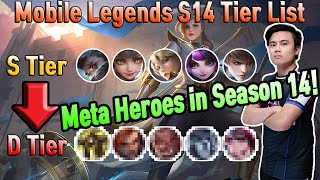 MOBILE LEGENDS S14 TIER LIST! BEST HEROES FOR EACH ROLE! | GOSU PAULO | MOBILE LEGENDS | MLBBXmas