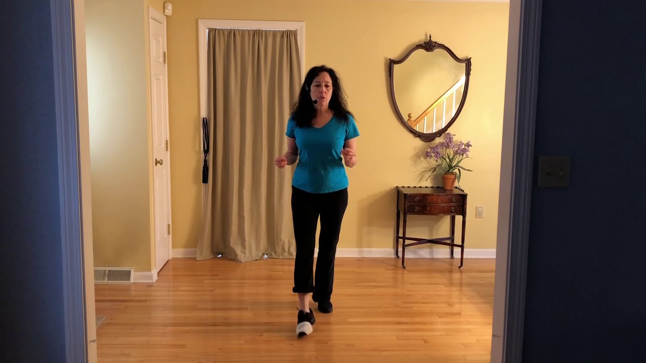 Rockin' The Wagon Wheel (slower) - L1/2 Line Dance Lesson & Dance Along - Music @ 