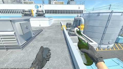 CS2 Nuke molotov to hut