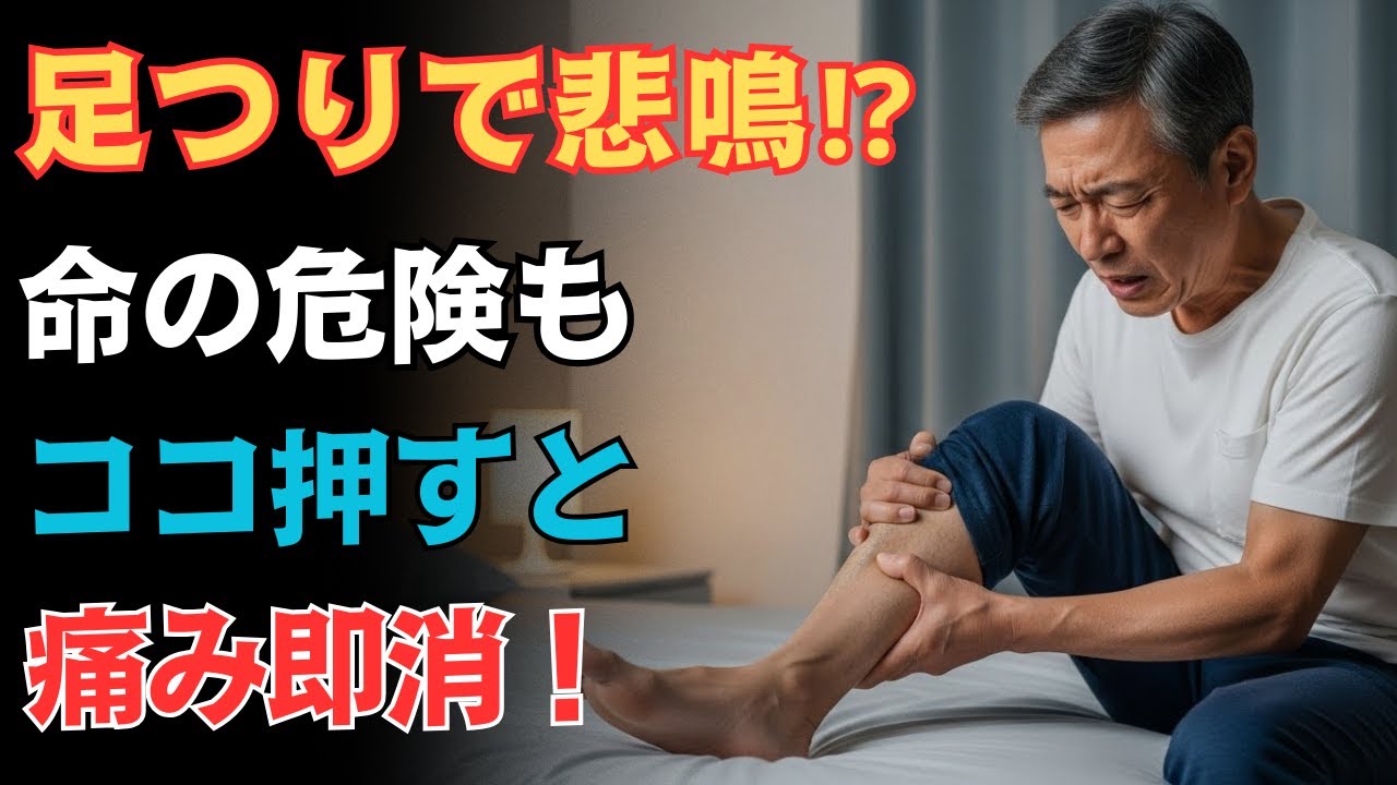 足がつった時はどうする？たった３秒で痛みが和らぐ応急対処法｜６０代以上に知ってほしい健康習慣