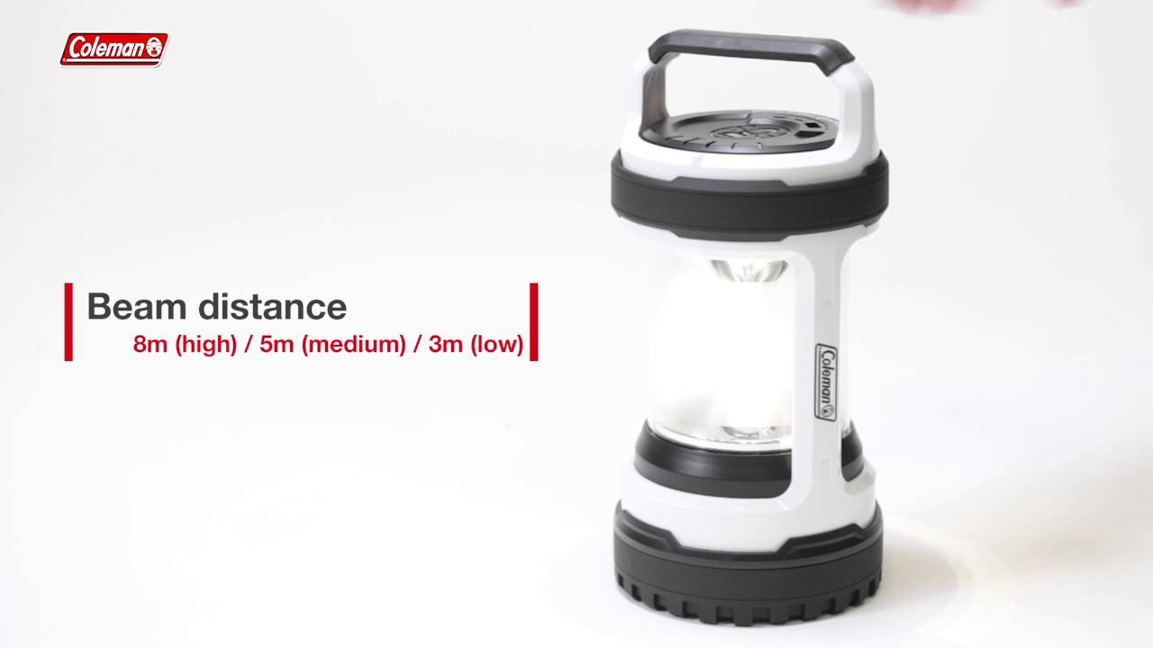 Coleman BatteryLock Twist+ 300 LED Lantern - YouTube