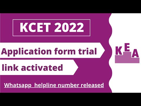 KCET 2022 application