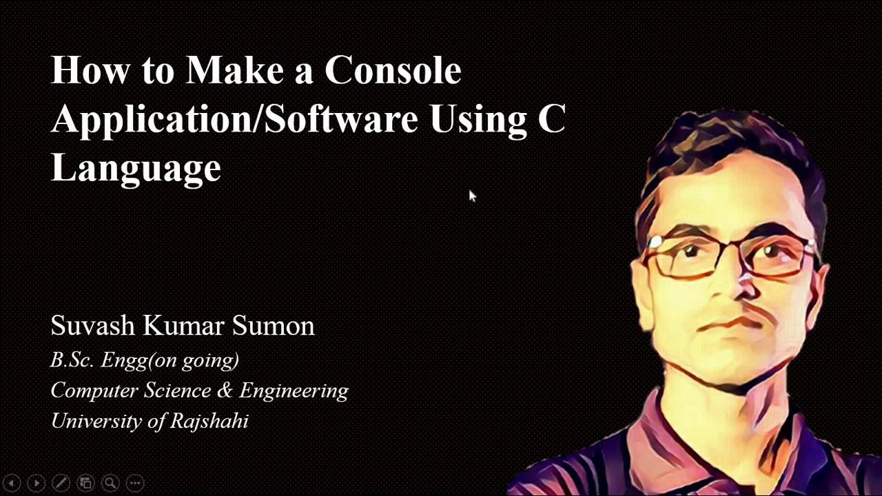 How to Make a Console Application/Software Using C Language - YouTube
